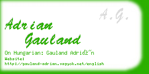 adrian gauland business card